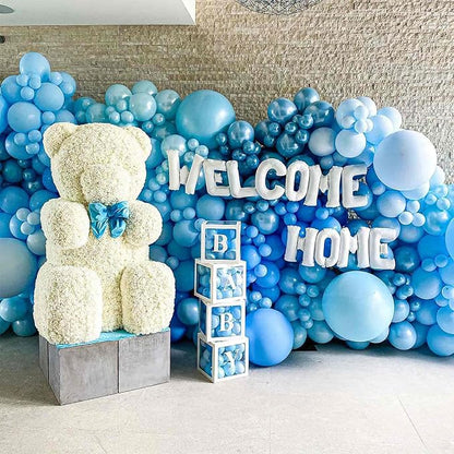 PartyWoo Pearl Light Blue Balloons 100pcs Baby Pastel Blue Color | 5 Inch - Image 7