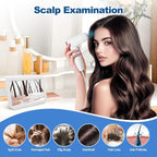Skin Hair Analyzer 10.2 Inch Scalp Analysis Machine, Scalps Camera with 50X/200X Dual Lens, Skin Scalp Detector, Rechargeable HD Hair Follicle Analyzer for Home Salon Use