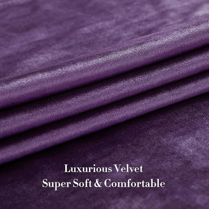 Velvet Violet Purple Blackout Curtains 84 inch Length - Image 5