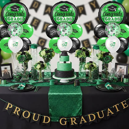 Kasyat 2 Set Green and Black 2026 Graduation Table Centerpiece Balloon Stand - Image 5
