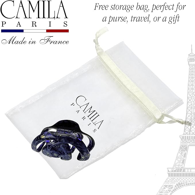 Camila Paris CP3863 French Octopus Hair Clip for Women Thick Hair and Long Curly Wavy Hair, Girls Hair Claw Clips, Styling Claw Clip for Thick Hair, Strong Hold No Slip Grip, Made in France
