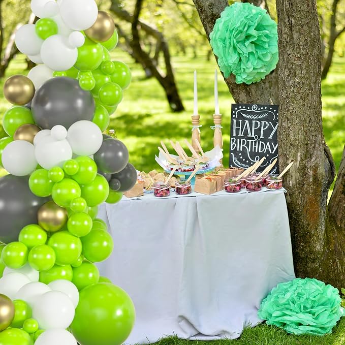 50pcs Lime Green Balloons 12Inch Vibrant Neon Green Latex Helium Balloons - Image 4