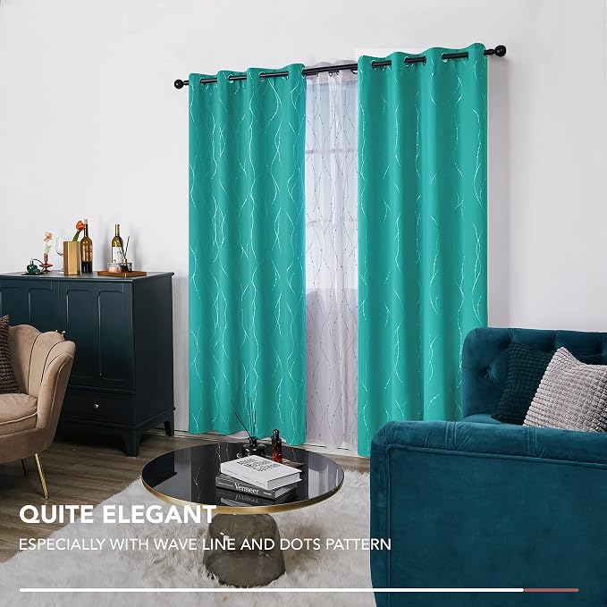 Deconovo Living Room Curtains 84 Inches Long, Thermal Insulated, Room Darkening - Image 7