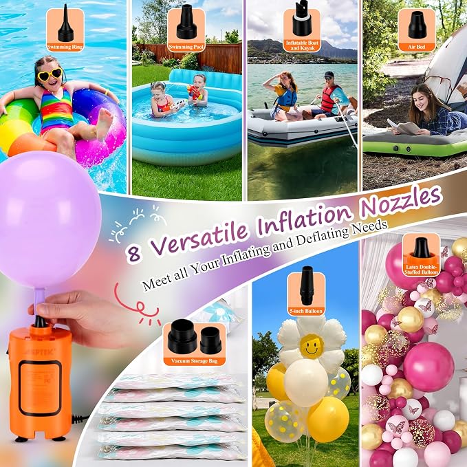 AGPTEK Electric Air Pump, Air Mattress Pump - Image 9
