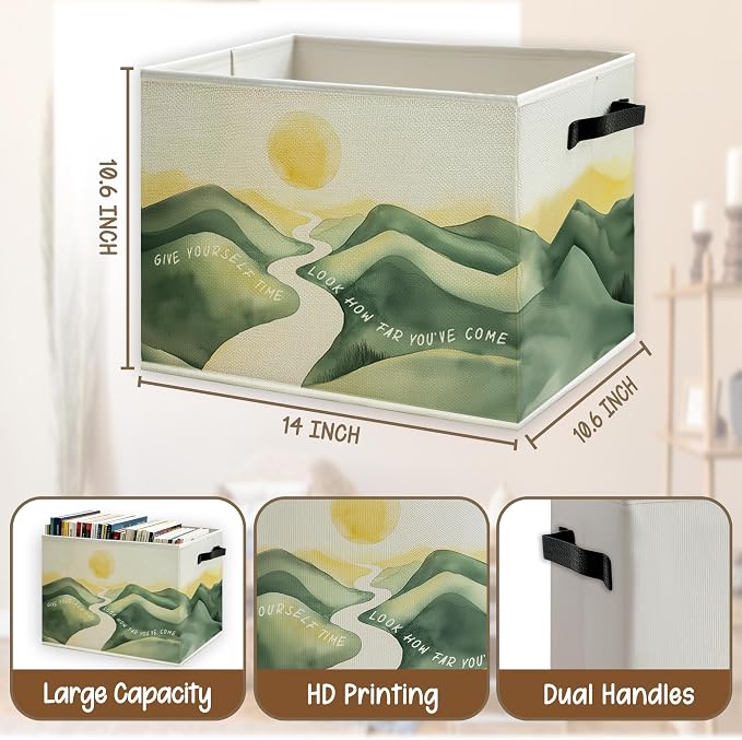 Boho Sunset Inspirational Classroom Storage Basket - Image 5