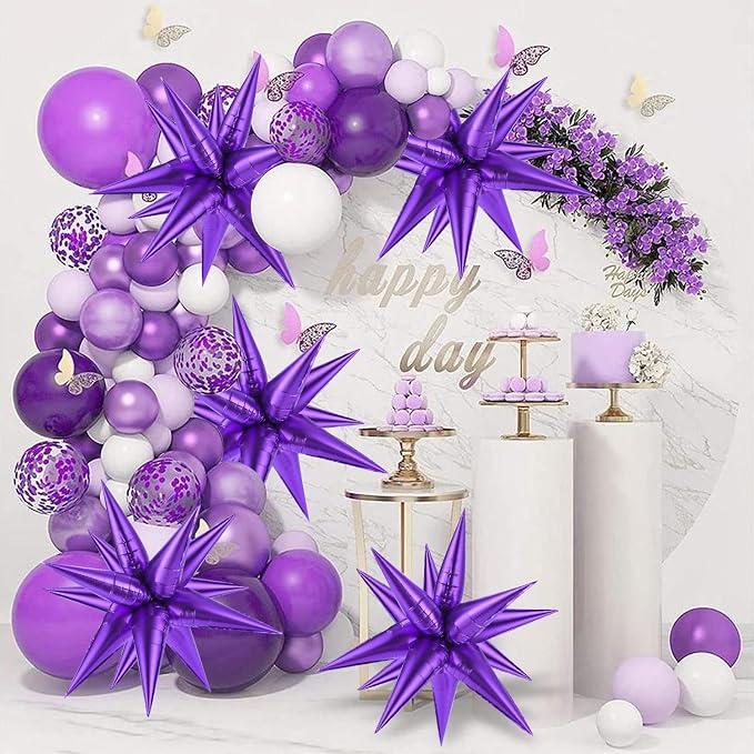 Purple Star Balloons - Image 2