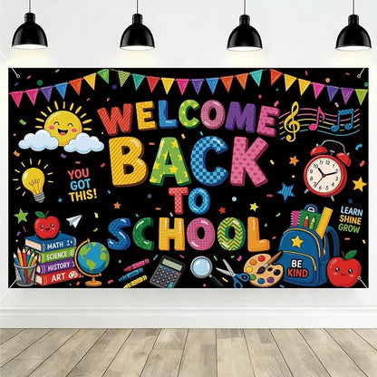 Welcome Back to School Backdrop by Unknown