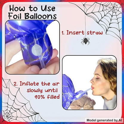 40 Inch Spider Number 4 Foil Balloons - Image 3