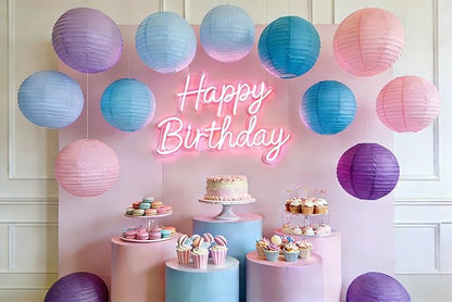 Pastel Paper Lanterns Set - Image 5
