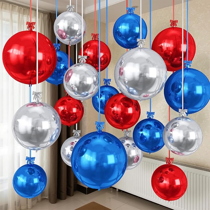 Red White Blue Balloons by Togvu