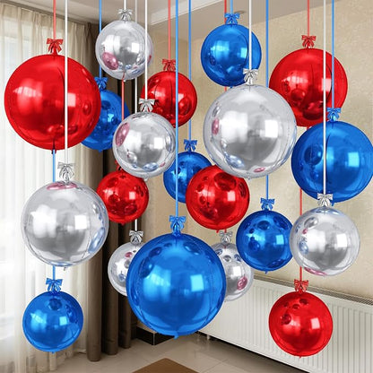 Red White Blue Balloons by Togvu