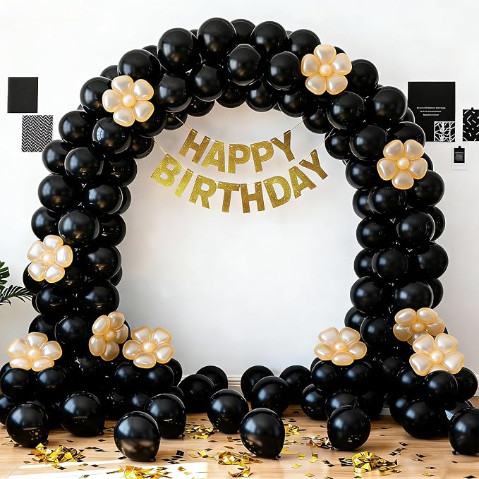 LOLStar Black Balloons, 12 inch Latex Round Balloon | Baby Shower, Graduation - Image 9