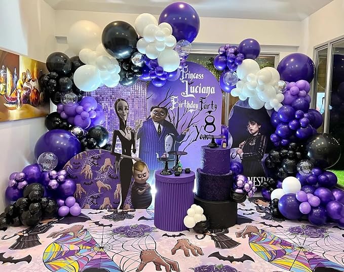 Metallic Purple Balloons 18 Inch 24 Pack Matte Helium Latex Round Balloons - Image 3