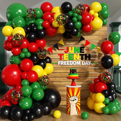Juneteenth Balloon Garland Arch Kit 203Pcs by Unknown