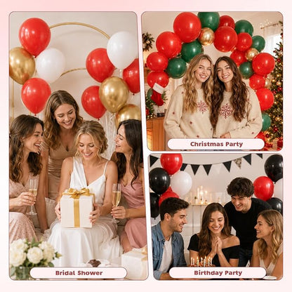 Red Balloons, 12 Inch Red Latex Party Balloon | 30 Pack Helium Balloons - Image 4