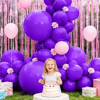 32Pcs Purple Big Balloons 18 Inch, Round Large Latex Party Balloons - Image 6