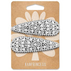2PCS Rhinestone Hair Clips,Snap Hair Accessories,Decorative Hair Clips,Rhinestone Barrettes For Women Girls(SET12)