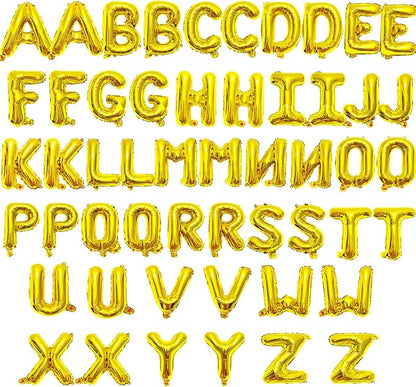 52 Pieces 16 Inches A-Z Letter Balloons – 2 Sets of Alphabet Mylar Balloon by Tedercle