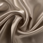 ALASKA BEAR Silk Pillowcase for Hair and Skin, Set of 2 Pure Genuine 22 Momme Mulberry Silk Pillow Cases Queen Size for Bliss Sleep Better Than Poly Satin, Zipper Closure(2pc, Taupe)