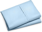Bare Home Microfiber Pillow Cases - King Size Set of 2 - Cooling Pillowcases - Double Brushed - Light Blue Pillowcases 2 Pack - Easy Care (King Pillowcase Set of 2, Light Blue)