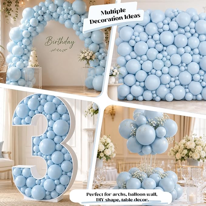 Dusty Blue Balloons - Image 6