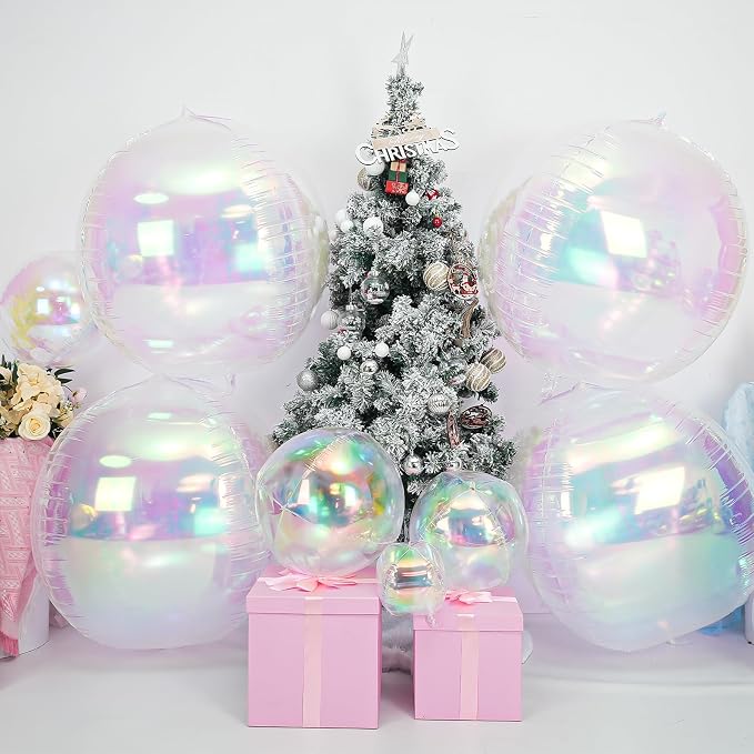 50 Inch Giant Iridescent Round Foil Balloons - Image 5