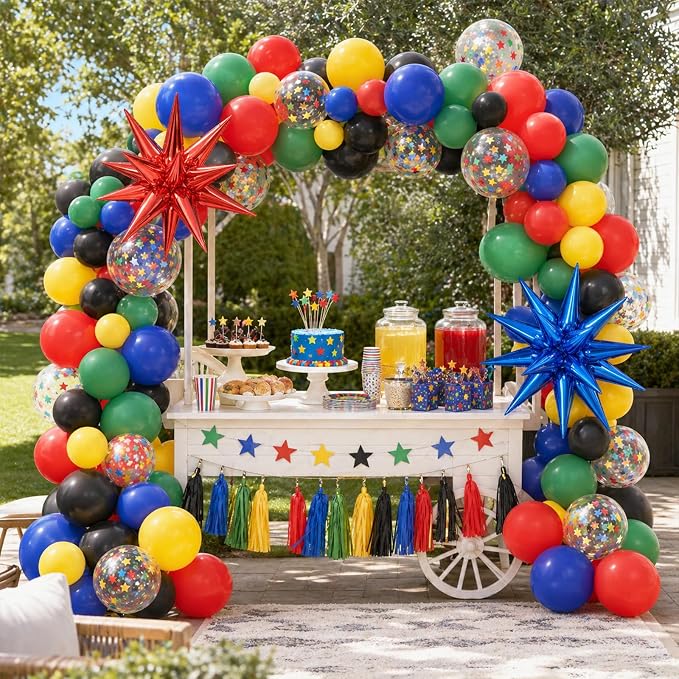 Red Blue Green Black Balloons - Image 6