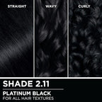 Garnier Hair Color Olia Ammonia-Free Brilliant Color Oil-Rich Permanent Hair Dye, 2.11 Platinum Black, 1 Count (Packaging May Vary) (Pack of 2)