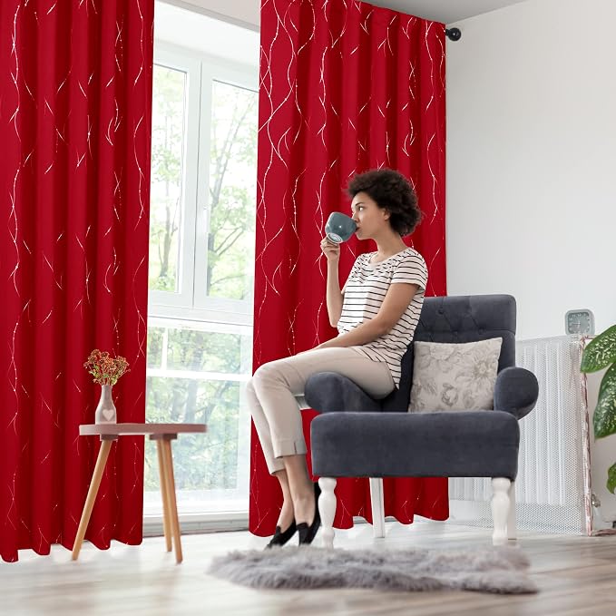 Deconovo Blackout Back Tab Curtains - Image 8