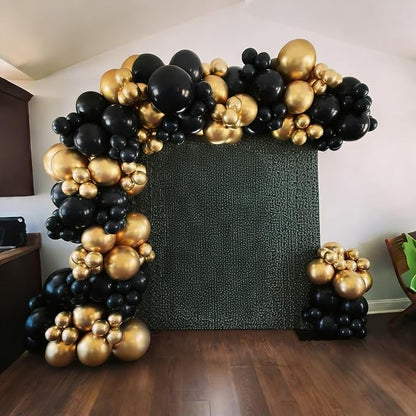 Lukiituke Black and Gold Balloon Arch Kit, Graduation, New Years Decorations - Image 7