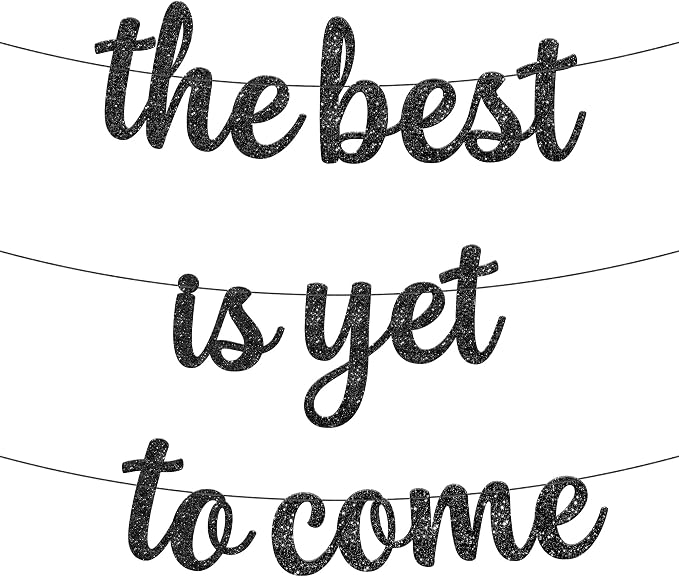 KatchOn Black Graduation Decorations 2026- No DIY 10 Feet | The Best is Yet to by KatchOn