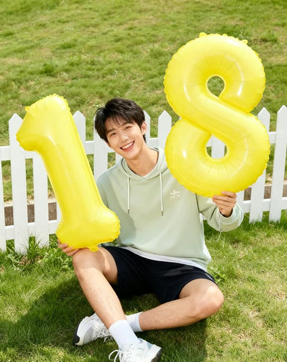 Yellow Number 5 Balloon 40 inch, Balloon numbers party supplies, deco photo - Image 4
