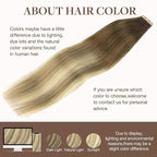 GOO GOO Tape in Hair Extensions Human Hair, 3/8/613 Walnut Brown to Ash Brown and Bleach Blonde, 14inch 50g 20pcs, Skin Weft Seamless Invisible, Silky Straight with Thick Ends, Remy Human Hair