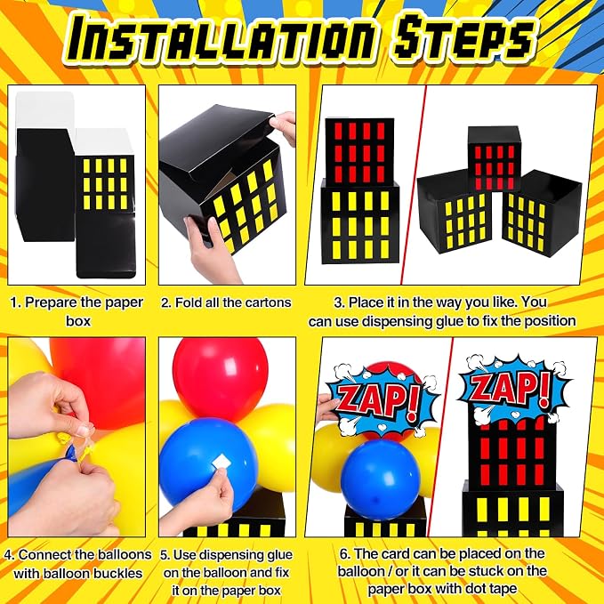 Leitee 40 Pcs Hero Theme Party Decoration, Hero Theme Party Favor Boxes - Image 4