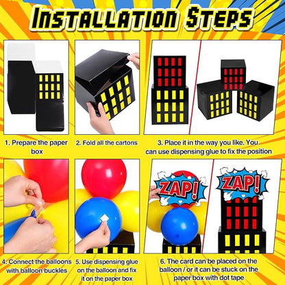 Leitee 40 Pcs Hero Theme Party Decoration, Hero Theme Party Favor Boxes - Image 4