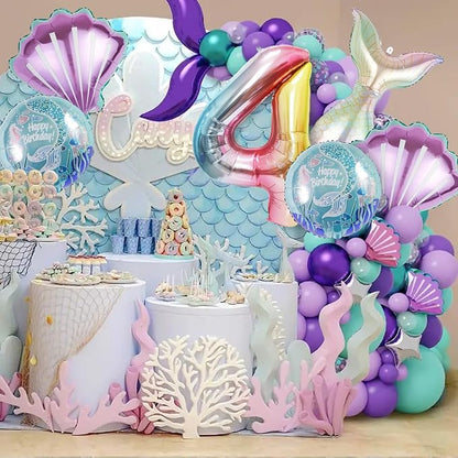 Mermaid Birthday Decorations Mermaid Balloons - Image 5
