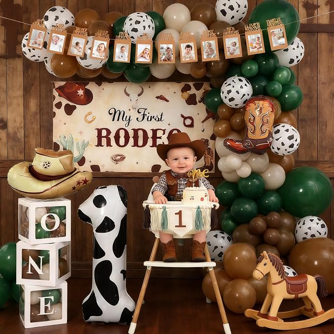 Western Cowboy First 1st Birthday Decorations - Image 7