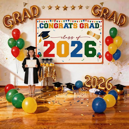 Class of 2026 Graduation Banner 47x67" - Image 3