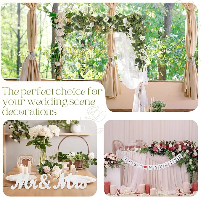 5 Pcs Just Married Decorations Kit, All-in-one Wedding Decor - Image 6