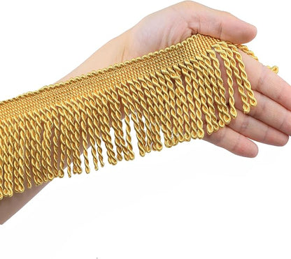 BEL AVENIR Bullion Fringe Trim Curtain Fringes 5 Yard x 2.5 Inches Sewing | by BELAVENIR