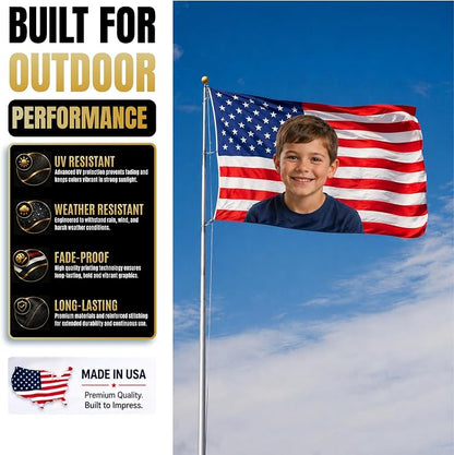 Custom Flag with Face on It by BCB Print; Custom Flag with Picture; - Image 4