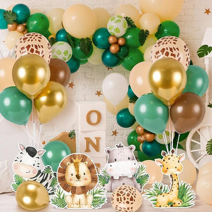 12 Sets Baby Shower Jungle Animals Balloon Stand Kit Safari Baby Shower - Image 7