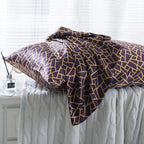 SLPBABY Silk Pillowcase for Hair and Skin with Hidden Zipper Print (King, Pattern26)