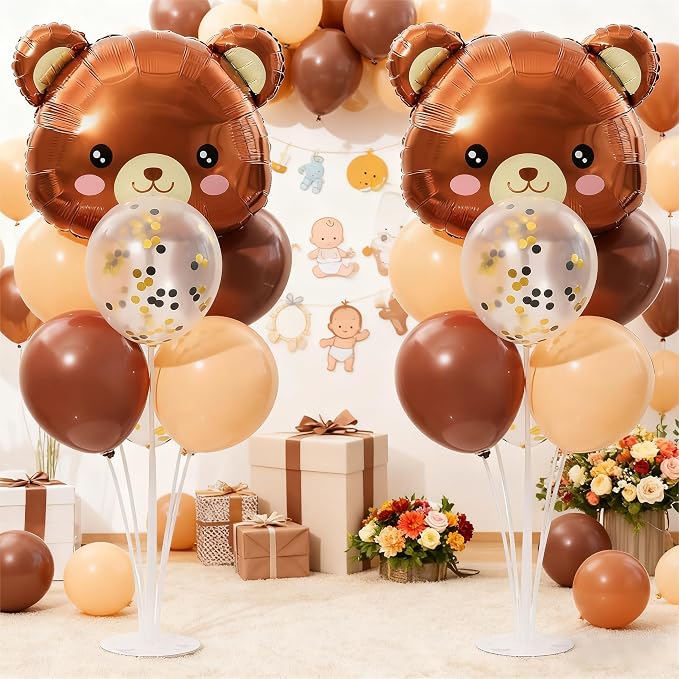Teddy Bear Table Centerpiece Balloon Stand Kit Set of 2 - Image 7