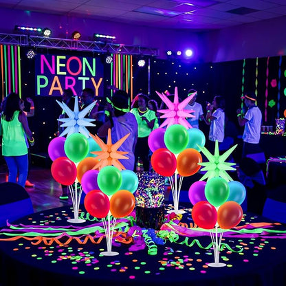 Gejoy 4 Set 40'' Neon Balloons Stand Kit - Image 5