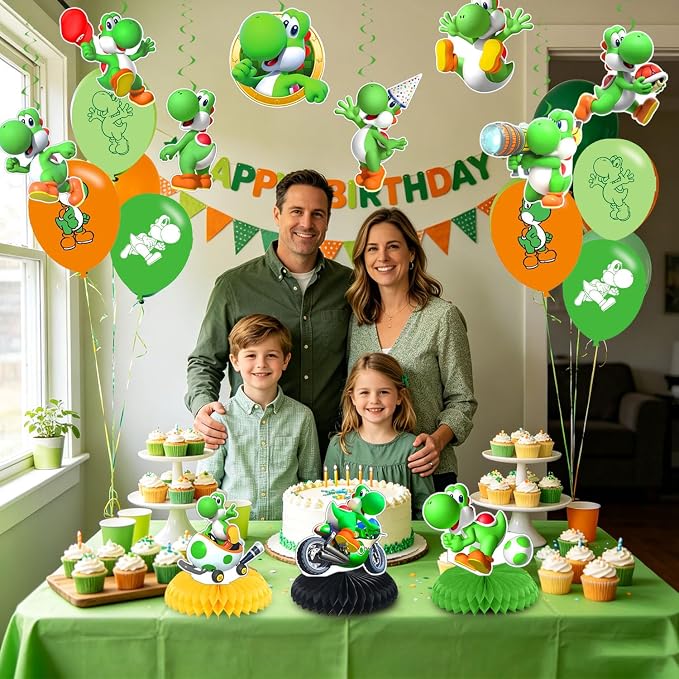 Yoshii Party Decorations, Cartoon Yoshii Birthday Party Supplies - Image 6