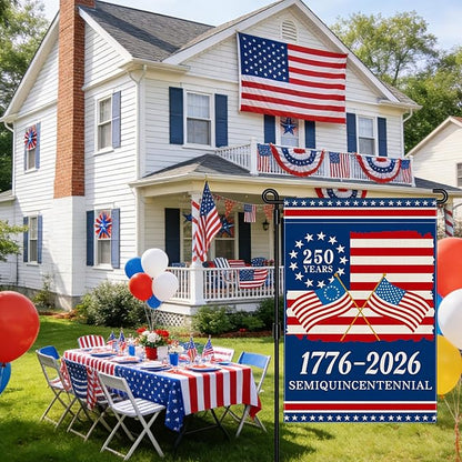 250th Anniversary America Garden Flag, 250 Anniversary USA Flag 1776-2026 - Image 2