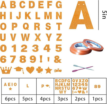 131 PCS Custom Banner DIY Letter Banners Personalized Banner | Make Your Own - Image 2