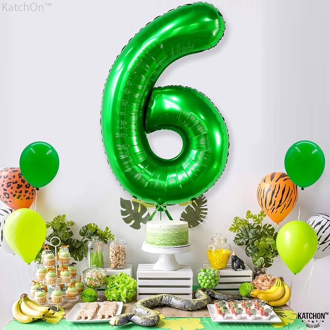 KatchOn Giant Dark Green Number 6 Balloon - Image 8