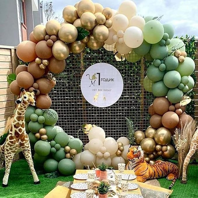 Green Gold Brown Balloon - Image 4